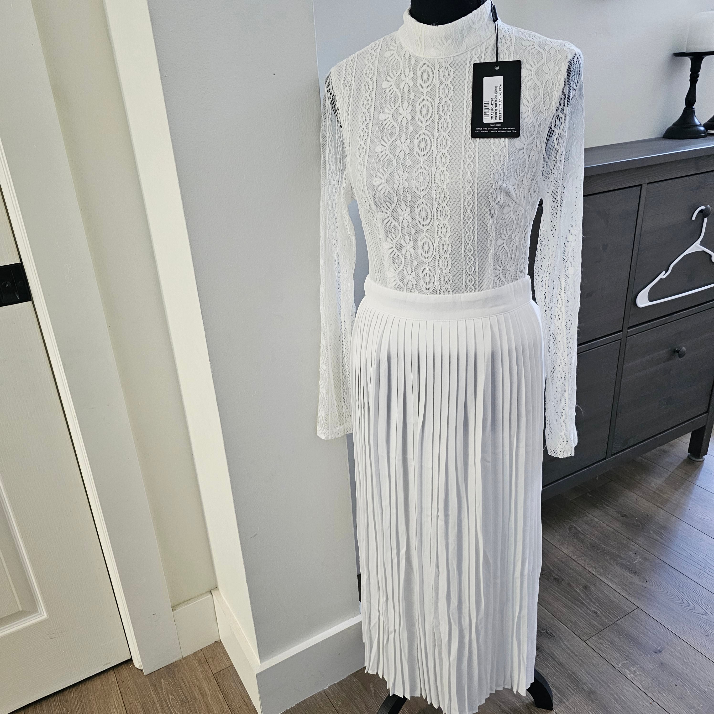 White Lace Pretty Little thing Dress
