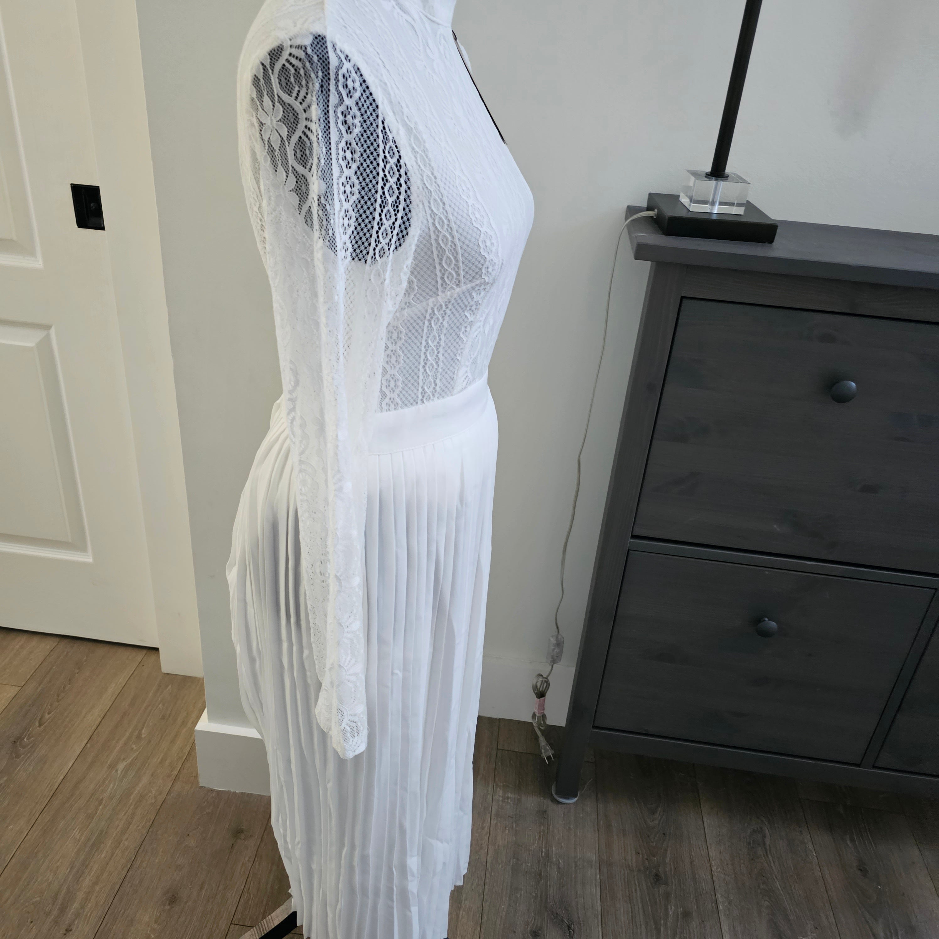 White Lace Pretty Little thing Dress